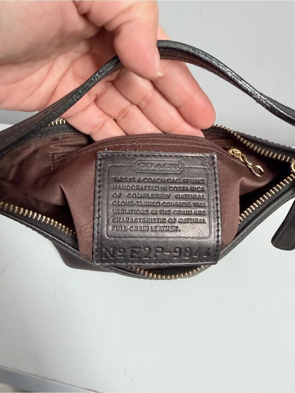 Coach Vintage Legacy West Demi Pouch Black 9844